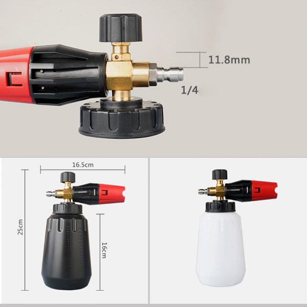 NBT High Pressure Car Washing 1/4 Inch Quick Release Big Mouth Foam Cannon - Image 4
