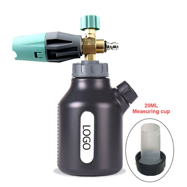 2023 New Black Bottle Snow Foam Cannon High Pressure Adjustable Foam Nozzle Car Washing Foam Lance - Image 2