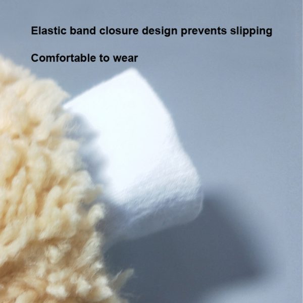 Wholesale Stock Scratch-free Car Wash Glove Microfiber Synthetic Lambs Wool Car Cleaning Mitt - Image 4