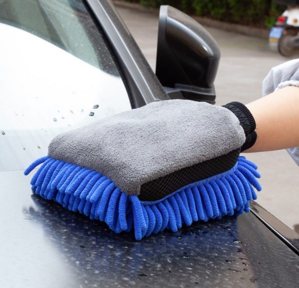 NBT Car Wash Hand Soft Towel Chenille Car Cleaning Mitt Chenille Glove Car Water Proof Microfiber Glove - Image 4