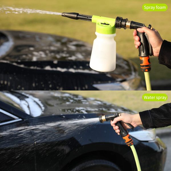 Hot Selling Quick Release Car Wash Foam Canon Sprayer Blaster Chenile Car Washing Mitt Cloth Cleaning Kit - Image 3