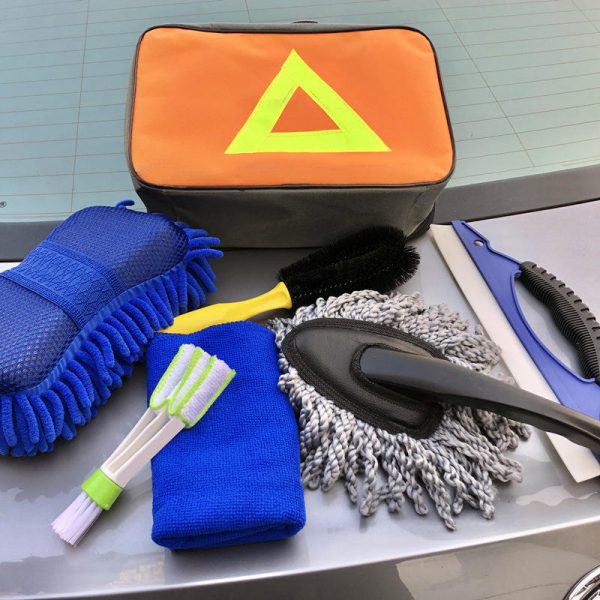 NBT 7PCS Car Care Washing Tools Auto Detailing Brush Car Wash Kit Microfiber Cloth Car Cleaning Set - Image 4